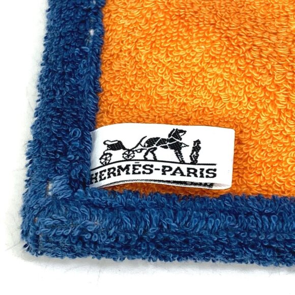 HERMES Carré de Plage square hand towel towel cotton Multicolore - Picture 4 of 8